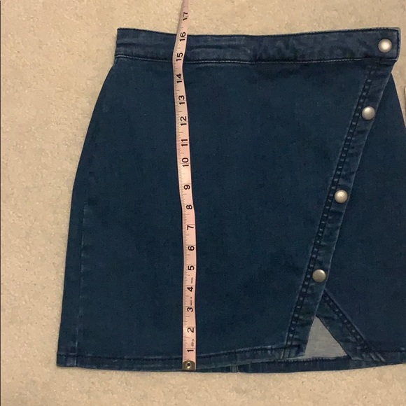 Free People Buttoned Denim Skirt - Picture 13 of 13